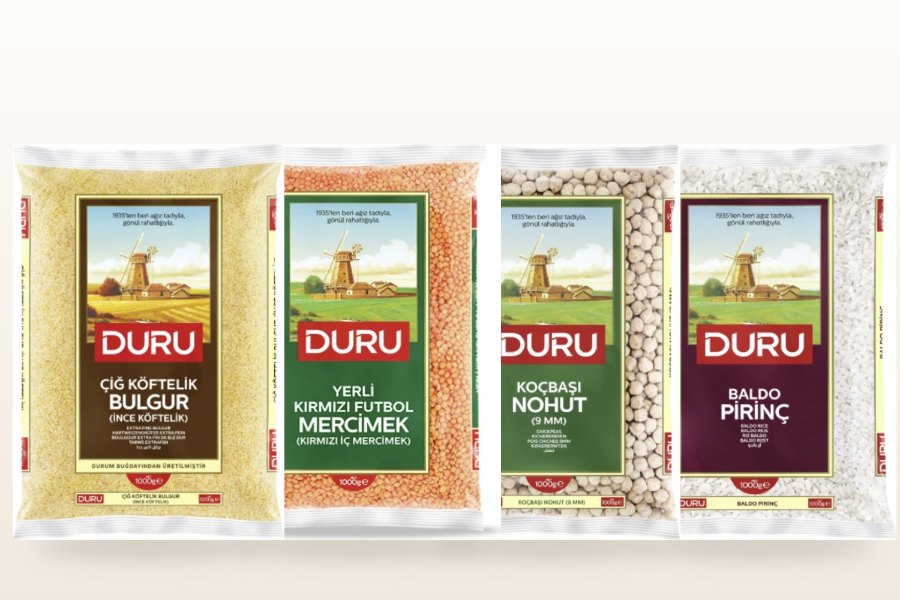 Verpackte Grundnahrungsmittel aus dem BAK-SAN Sortiment